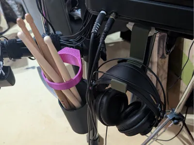 Drumstick and Headphone Holder 38mm Rack
