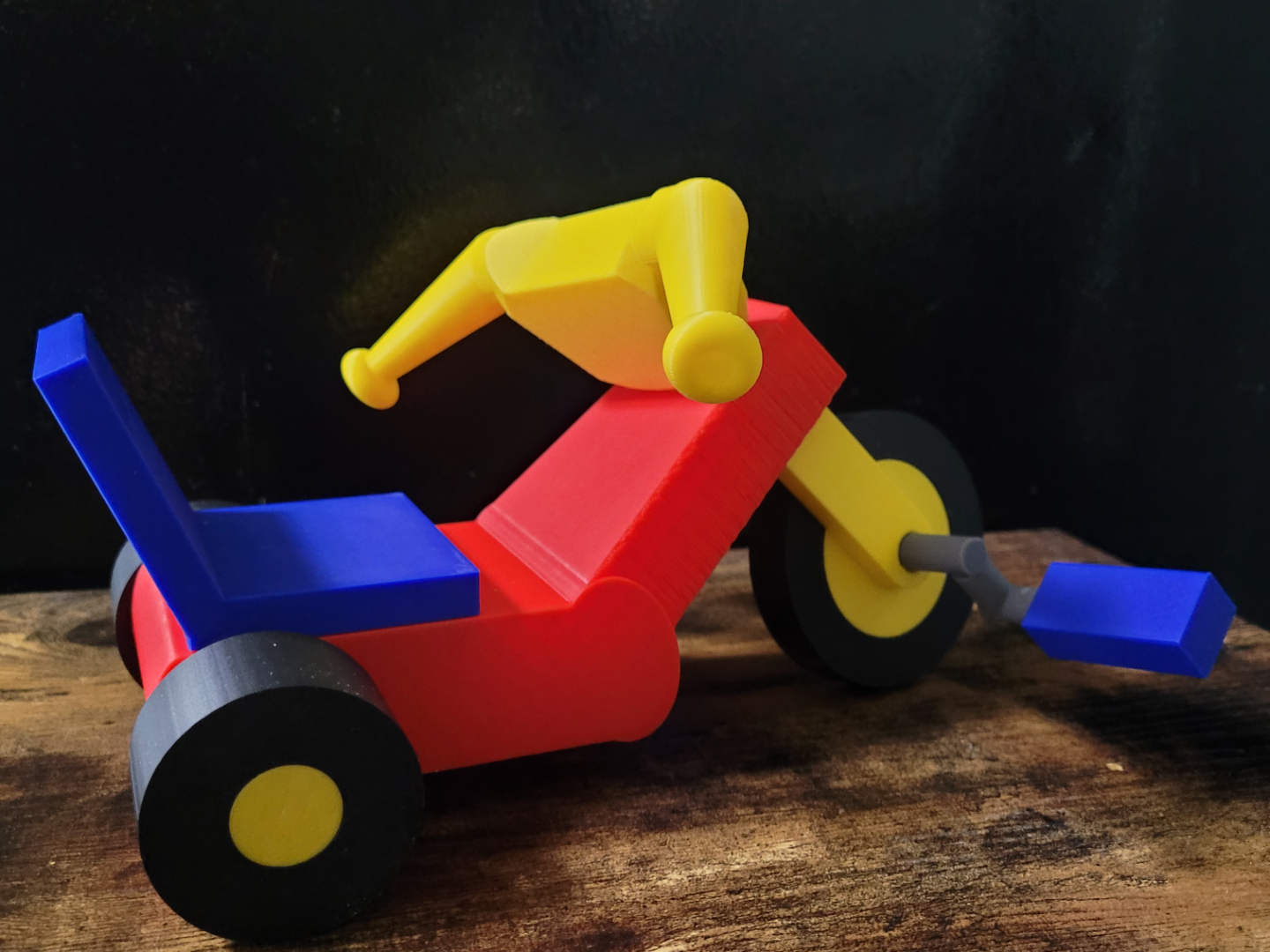 Retro Cartoon Inspired Tricycle – 3D Model 