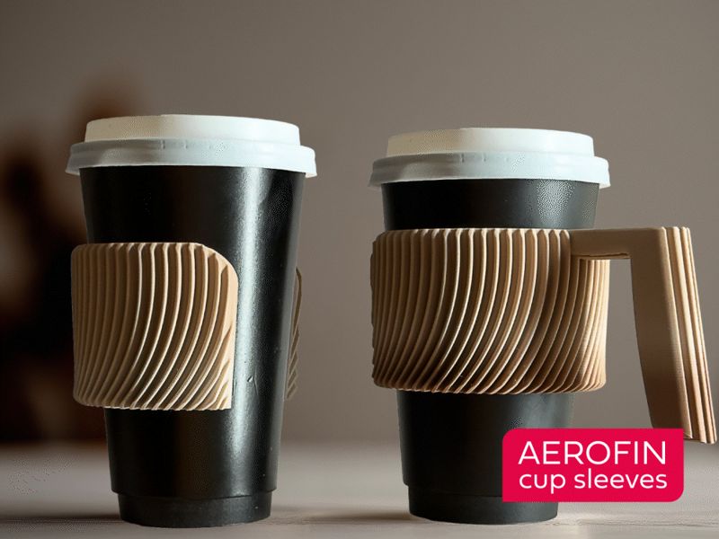 AeroFin cup sleeves (Handle & Standard Versions)