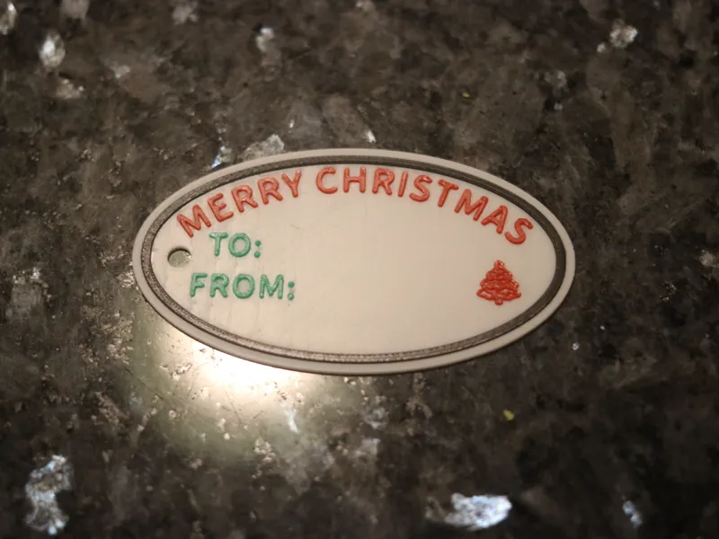 CHRISTMAS TAG TO FROM