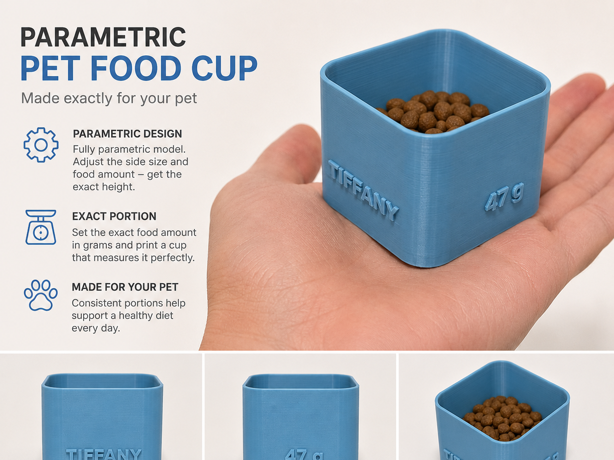 Pet food measuring cup ( customize food amount )