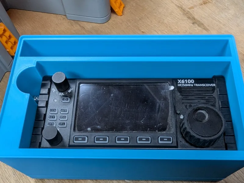 Xiegu X6100 Gridfinity 3x5 12U Ham Radio Go Box