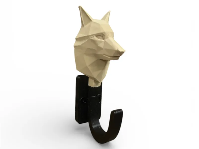Low Poly Wolf Hook