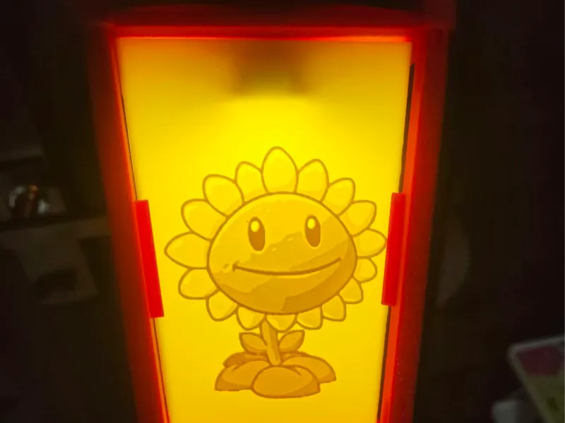 植物大战僵尸浮雕组合 透光浮雕灯罩（豌豆 蘑菇 僵尸向日葵）PVZ