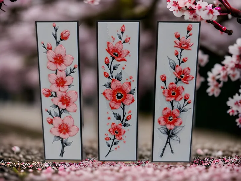 Cherry Blossom Bookmark HueForge Art Sakura Flower