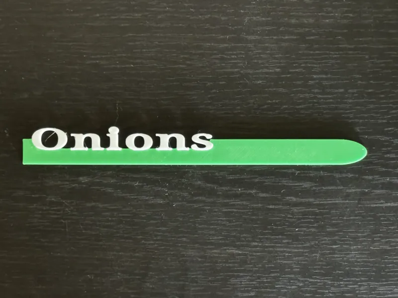 Onions Garden Marker