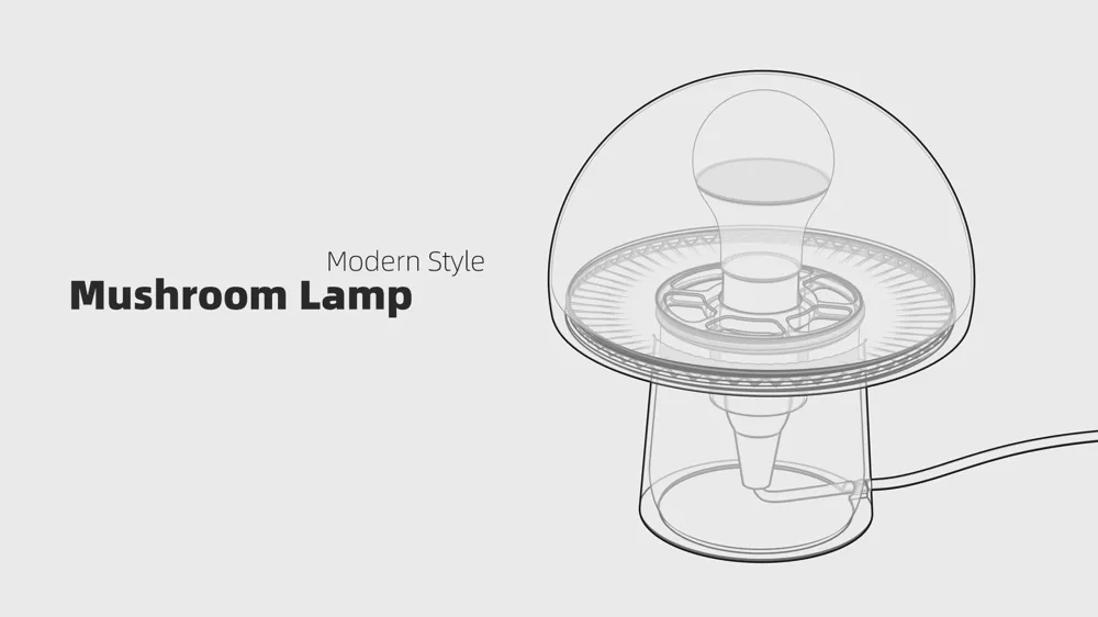 Mushroom Lamp Modern Style by wuguigui MakerWorld