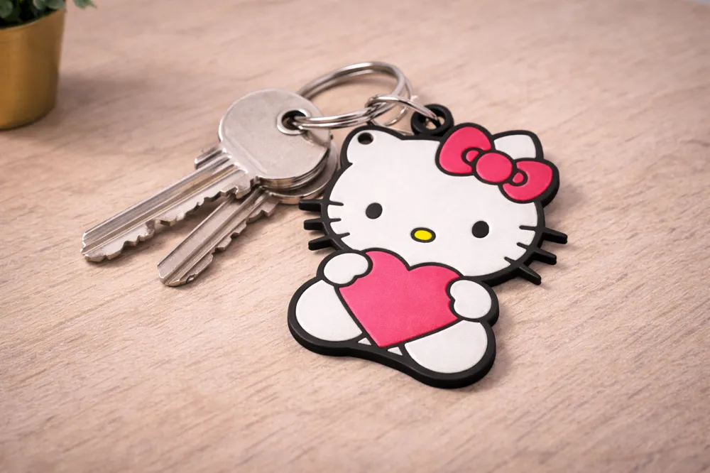 Hello Kitty Keychain - Free 3D Print Model - MakerWorld