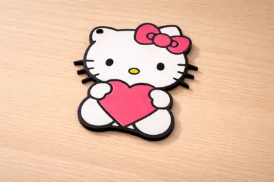 Hello Kitty Keychain - Free 3D Print Model - MakerWorld