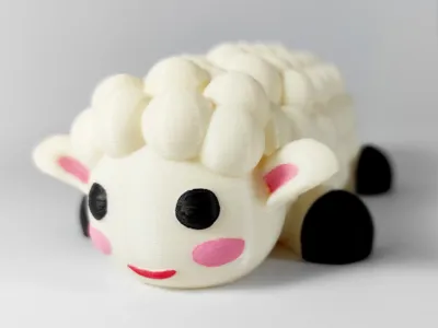Sheep Cute Flexi - Articulated by PinkyWings MakerWorld: Download Free ...