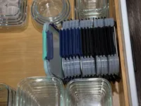 For up to  twenty 6 inch by 8 inch snap lock lids