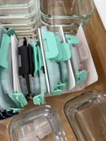 Glass Food Container Smaller Covers Plus Stackables