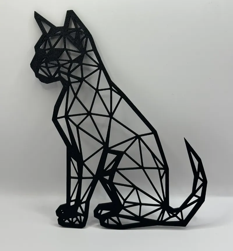 Geometric Cat Mandala