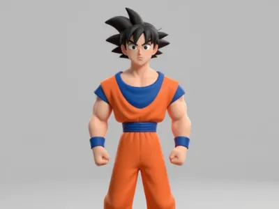 Goku model (parts down twist or move)