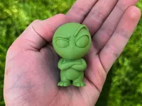 Alien (komplett grün/einfarbig)