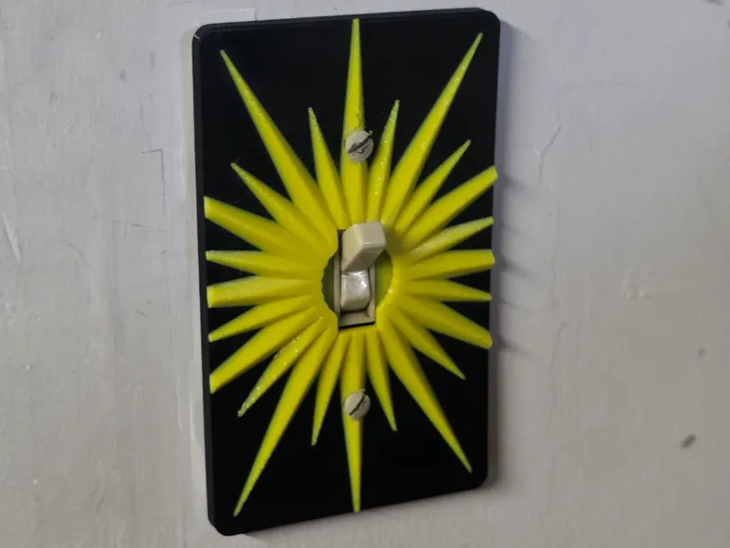 Sunburst Light Switch Plate