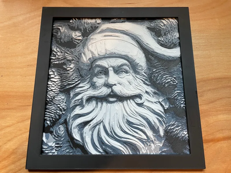 Framed Santa (HueForge)
