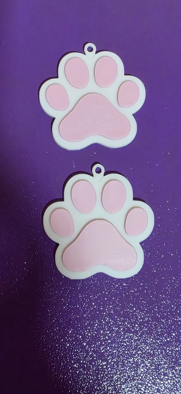 Aretes/pendientes de huella de gato view 3