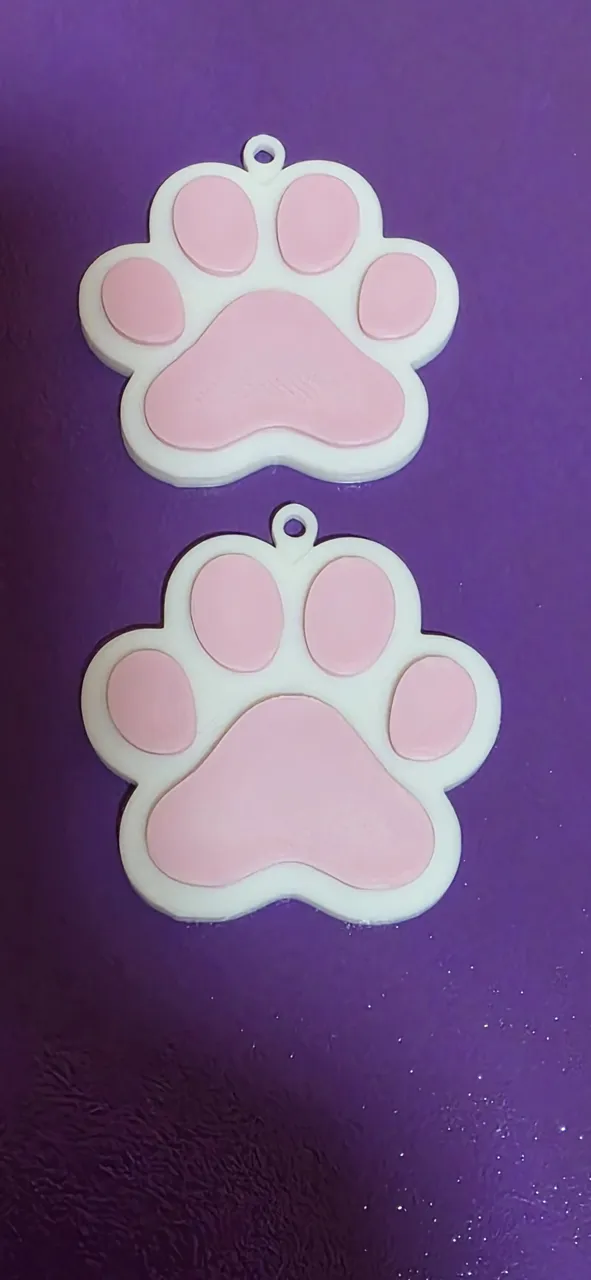 Aretes/pendientes de huella de gato view 2