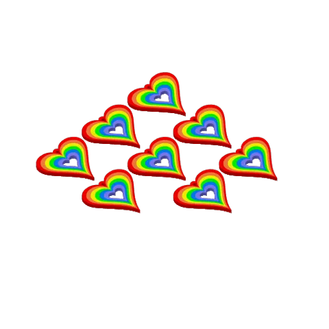 Pride Rainbow Heart Earrings view 4