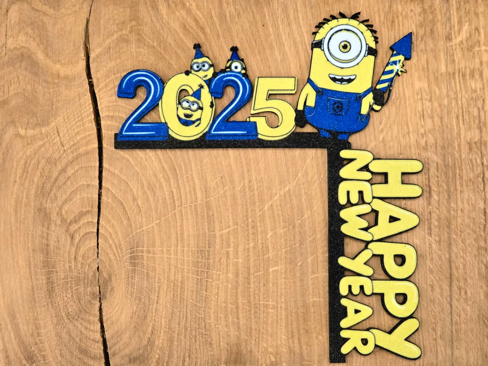New Year Minions 2025 door corner - left and right by Goomol DIY ...