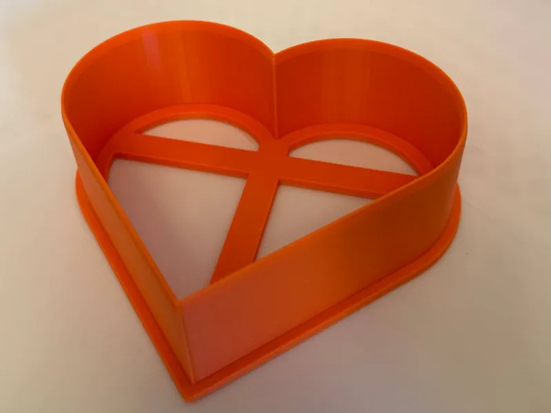 Heart shape cookie cutter reinforced