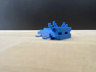 Minecraft Axolot Keychain