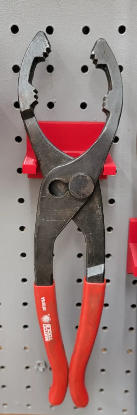 oil filter wrench holder for peg board
