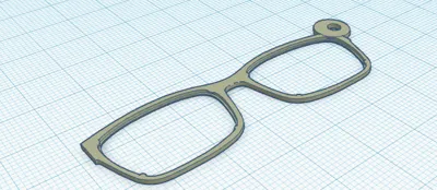Glasses Keychain
