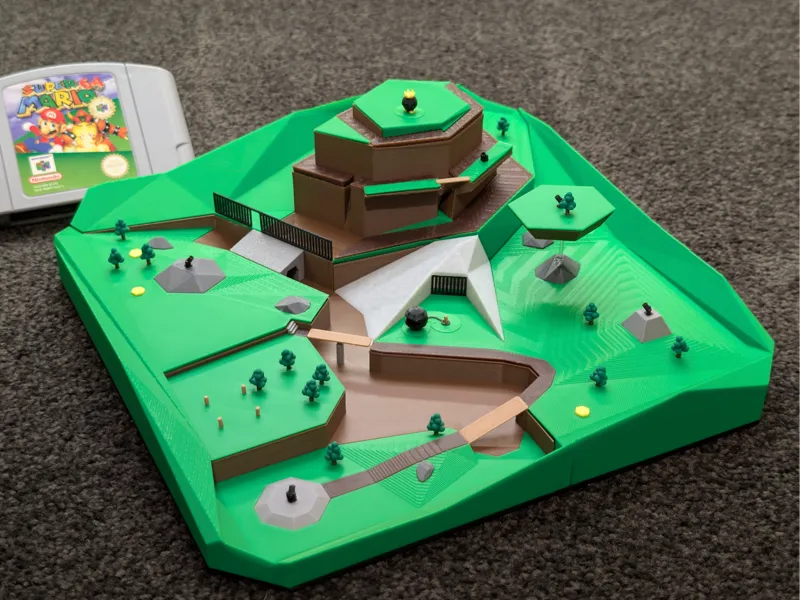 Mario 64 - Bob-Omb Battlefield - Diorama