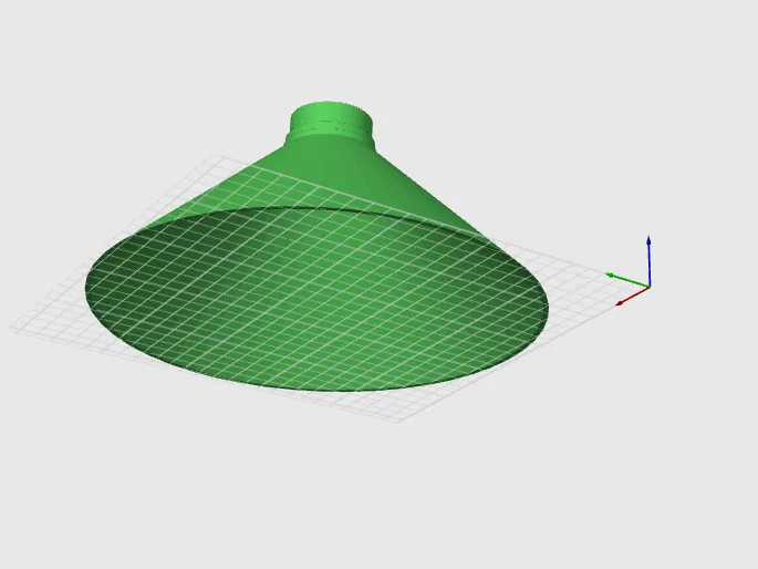 Lampshade -cone shape
