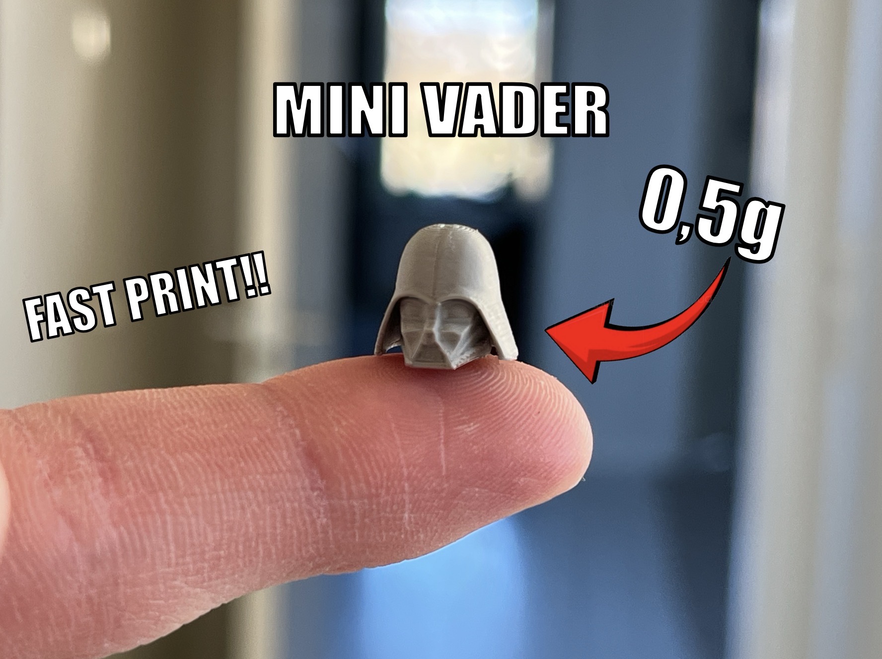 Miniatura 1 do modelo 3D Mini Darth Vader