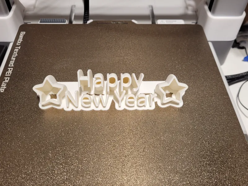 Happy New Year 2025 Deko