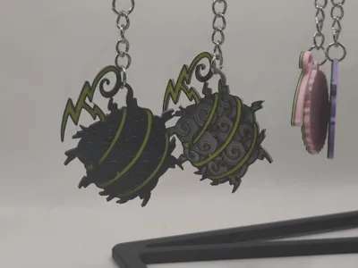 Kidd's Jiki Jiki no Mi Keychain without AMS