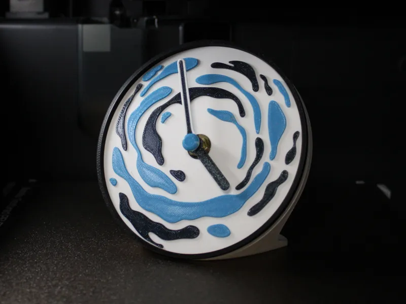 Water Wave Style Clock