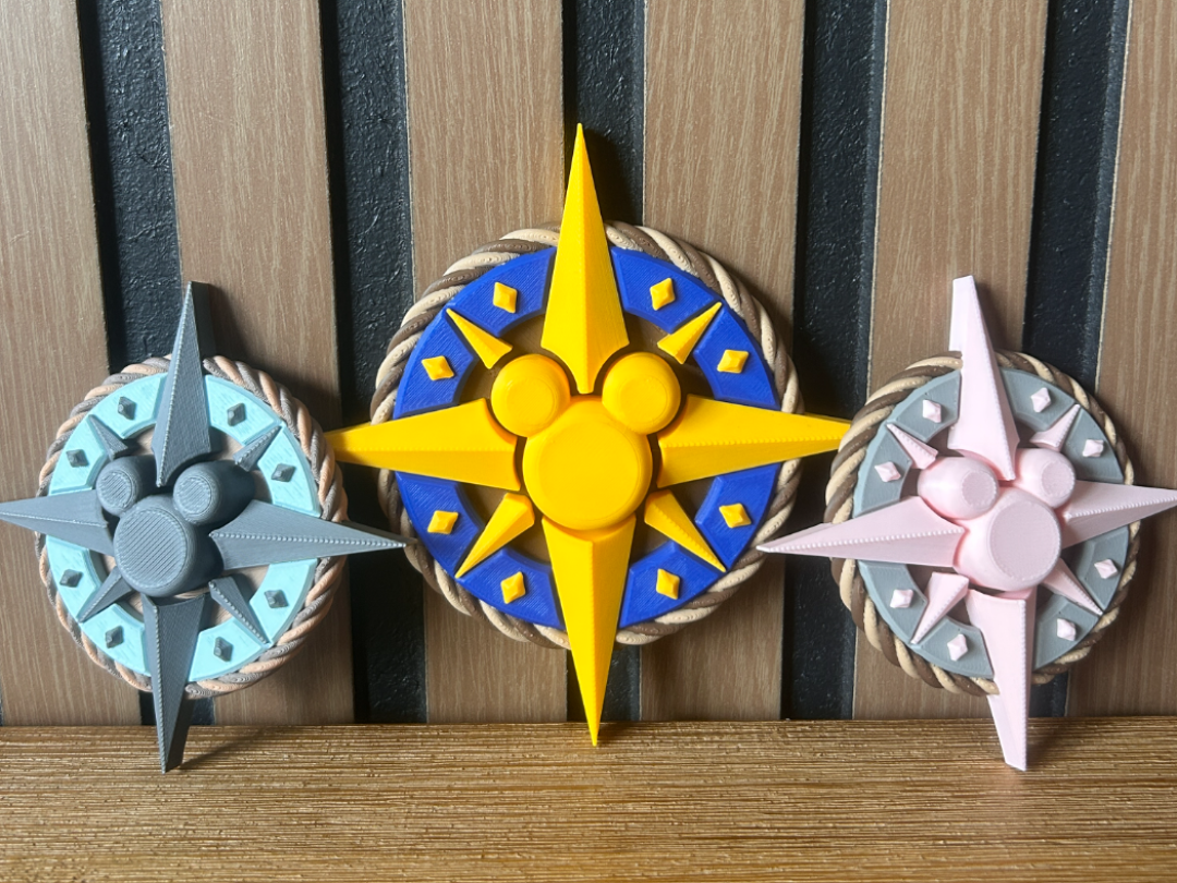 Mickey Compass Rose Magnet - 1
