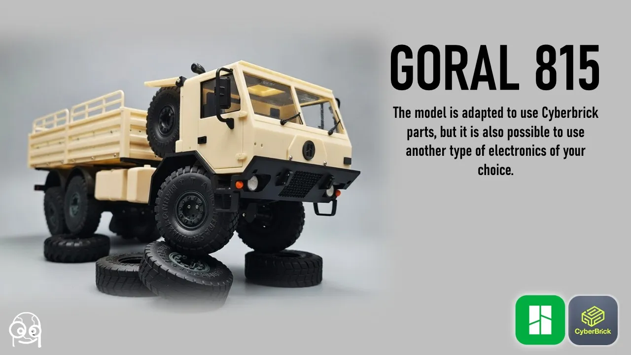 CyberBrick GORAL 815 8x8 6x6 4x4 RC OffRoad Truck view 4