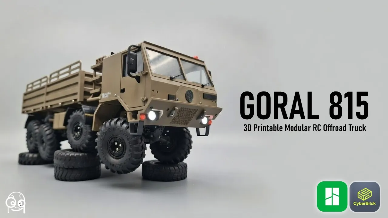 CyberBrick GORAL 815 8x8 6x6 4x4 RC OffRoad Truck view 2