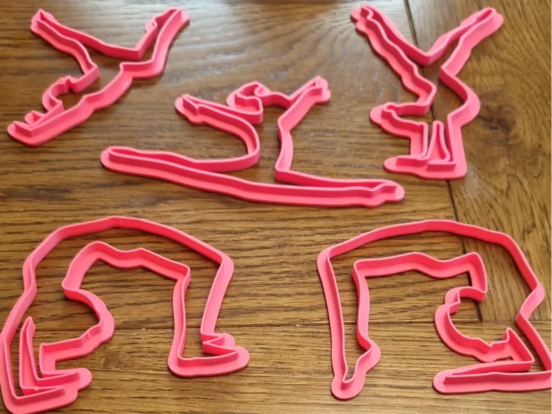 Amelia gymnastics cookie/fondant cutters