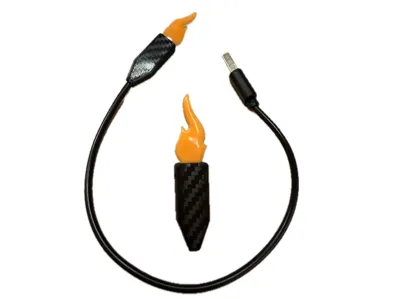Protective case for flame led