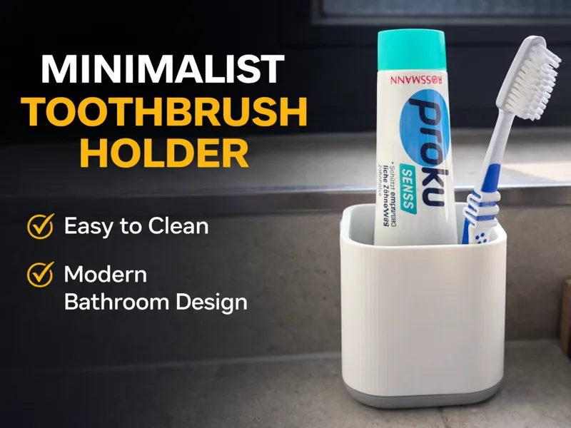 Minimal Toothbrush Holder