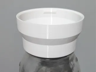 Hydroponic 90% to Wide Mouth Mason Jar Adapter
