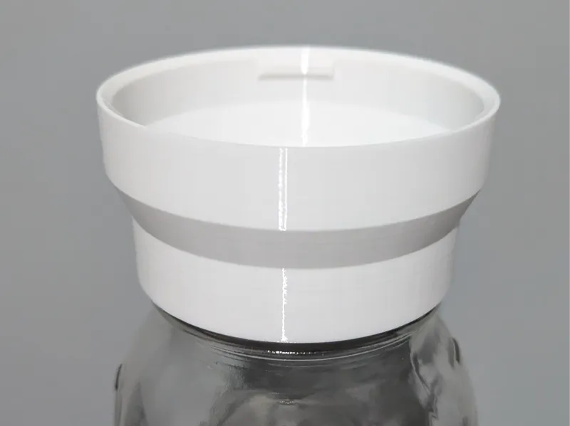 Hydroponic 90% to Wide Mouth Mason Jar Adapter