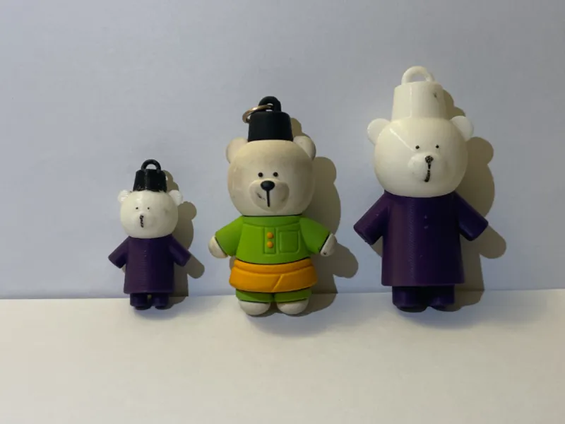 Malay Singaporean Starbucks Bear Keychain