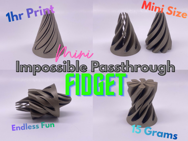 Mini Satisfying Impossible Passthrough Fidget