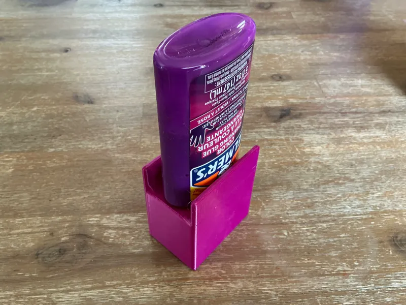 Upside Down Elmer Glue Bottle Holder