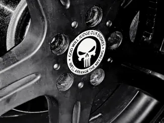 Punisher cap Nabendeckel Radkappe 75mm