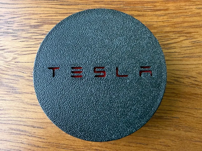 Tesla Wheel Hub Cap – New Logo AMS Multicolor