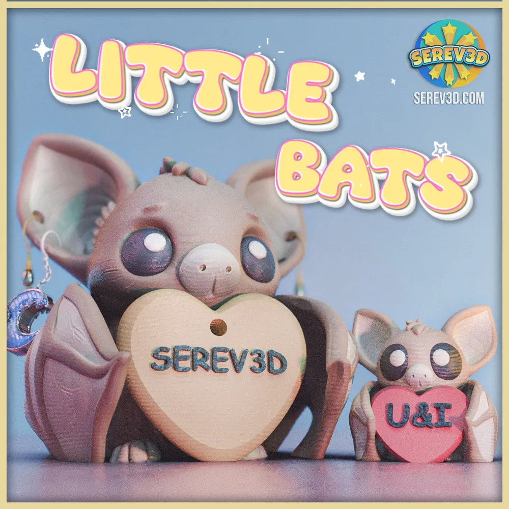 Little Bat Flexi Mini | Serev3D FREE Version - Free 3D Print Model ...