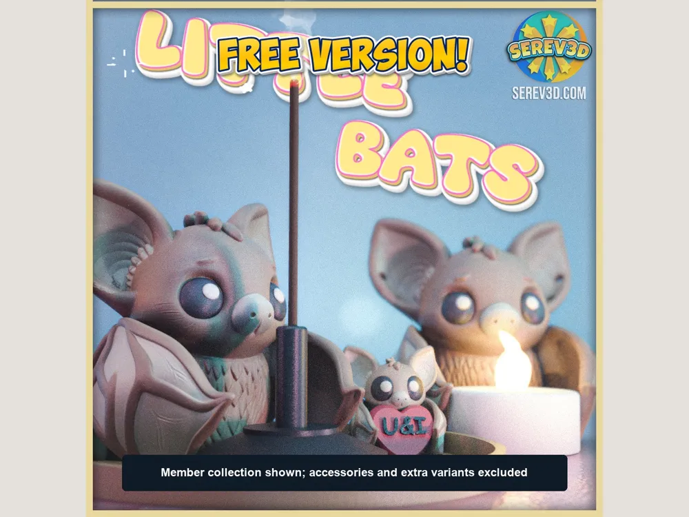 Little Bat Flexi Mini | Serev3D FREE Version - Free 3D Print Model ...